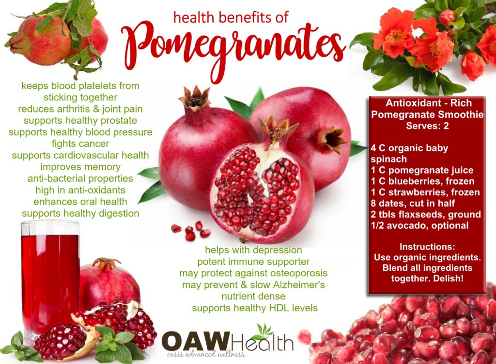 Benefits pomegranate health pomegranates recipe amazing oawhealth smoothie antioxidant rich