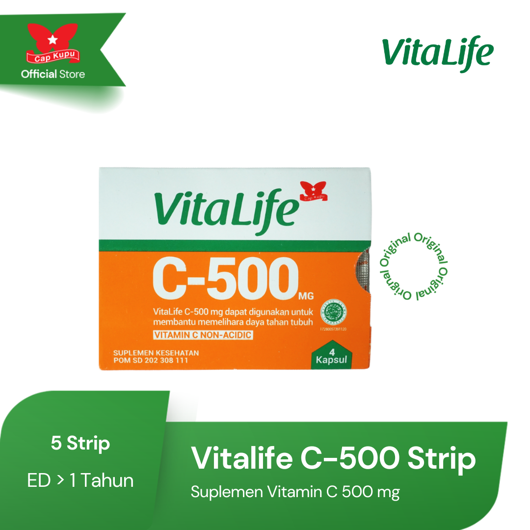 Vitalife c 500 vitamin untuk daya tahan tubuh