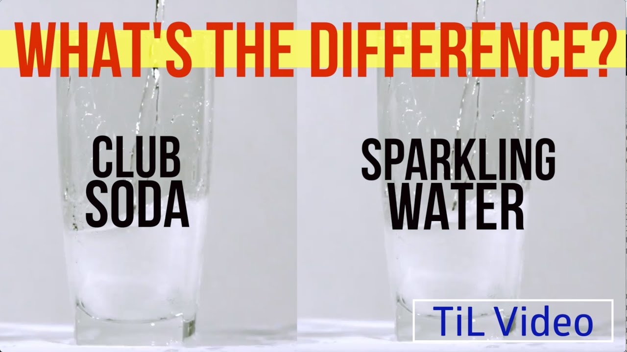 Soda water sparkling vs club difference